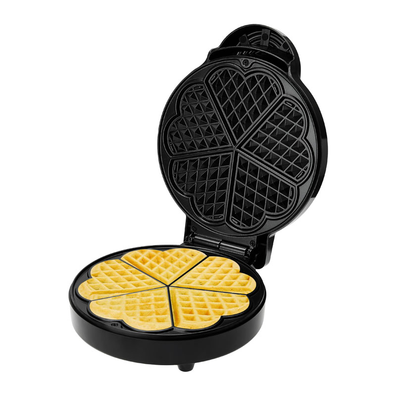 Are there any particular temperatures and times when using a waffle maker?